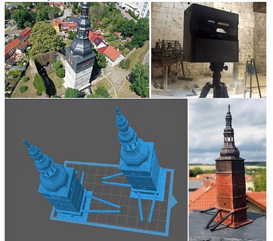 Der "Schiefe" im 3D Druck (Foto: Zk Medien) Der "Schiefe" im 3D Druck (Foto: Zk Medien)