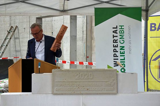Grundsteinlegung am Wippertor (Foto: Karl-Heinz Herrmann)