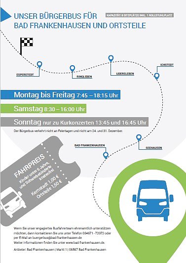 B&uuml;rgerbus Bad Frankenhausen startet Ende August (Foto: Stadt Bad Frankenhausen)