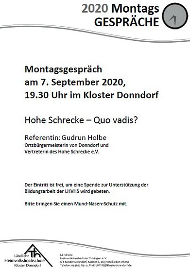 Reihe der Montagsgespräche wird fortgesetzt (Foto: Helfried Maas) Reihe der Montagsgespräche wird fortgesetzt (Foto: Helfried Maas)