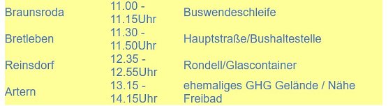 Änderung Schadstoffkleinmengensammlung im Herbst 2020 (Foto: Landratsamt Kyffhäuserkreis) Änderung Schadstoffkleinmengensammlung im Herbst 2020 (Foto: Landratsamt Kyffhäuserkreis)