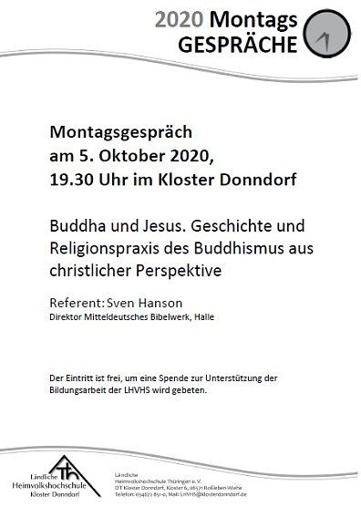 Reihe der Montagsgespr&auml;che wird fortgesetzt (Foto: Helfried Maas)