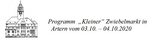 Programm  Kleiner Zwiebelmarkt Artern (Foto: Stadt Artern)