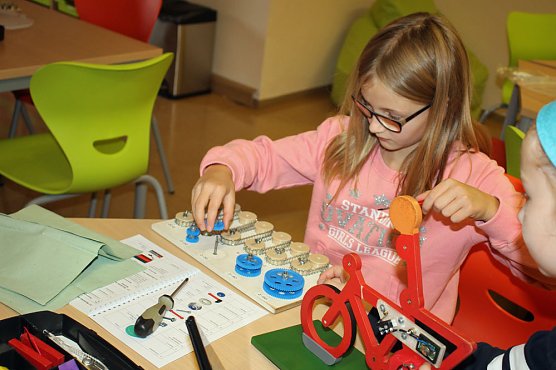 Mit modernster Technik an der GS Franzberg gearbeitet (Foto: Karl-Heinz Herrmann)