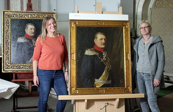 Aus der Restaurierung in die Landesausstellung (Foto: Karl-Heinz Herrmann) Aus der Restaurierung in die Landesausstellung (Foto: Karl-Heinz Herrmann)