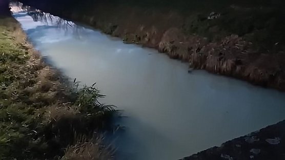 Gro&szlig;einsatz wegen Gew&auml;sserverunreinigung (Foto: Feuerwehr Ringleben /Feuerwehr Bad Frankenhausen / Feuerwehr Sondershausen Stockhausen / Silvio Dietzel)