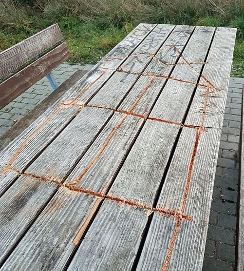 Wieder Vandalismus am Radweg (Foto: privat - Steffen Kellermann)