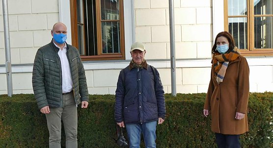 Ein Redakteur verabschiedet sich in den Ruhestand (Foto: Landratsamt, Antje Mund)