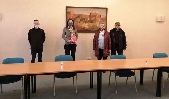 &Uuml;berraschungsbesuch bei der Landr&auml;tin  (Foto: Heidi Meister VdB Kyffh&auml;userkreis)