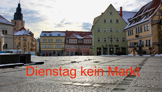 Markt in Sondershausen fällt am Dienstag aus (Foto: Eva Maria Wiegand) Markt in Sondershausen fällt am Dienstag aus (Foto: Eva Maria Wiegand)