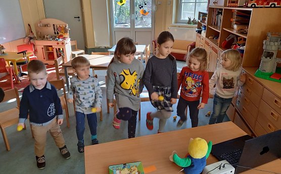 Kinder aus der Kindervilla Bad Frankenhausen (Foto: Katrin Milde - Integrative Kindertagesst&auml;tte "Kindervilla")