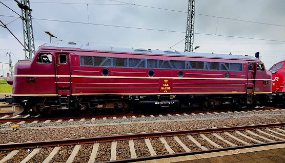 Die dänische Diesellok NOHAB aus dem Jahre 1957 (Foto: P.Blei) Die dänische Diesellok NOHAB aus dem Jahre 1957 (Foto: P.Blei)