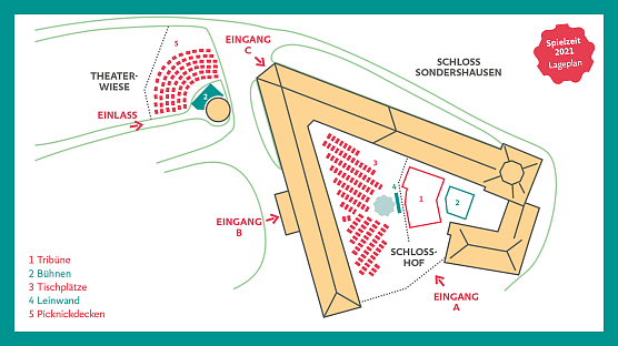 Der Sitzplan für den Schlosshof (Foto: TNLOS) Der Sitzplan für den Schlosshof (Foto: TNLOS)