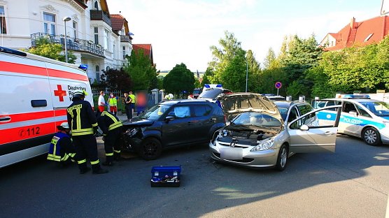 Unfall in Sondershausen (Foto: S.Dietzel) Unfall in Sondershausen (Foto: S.Dietzel)
