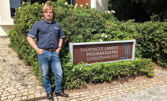 Romeo Wecks, Gewinner des Komponistenwettbewerbs (Foto: Landesmusikakademie Sondershausen)