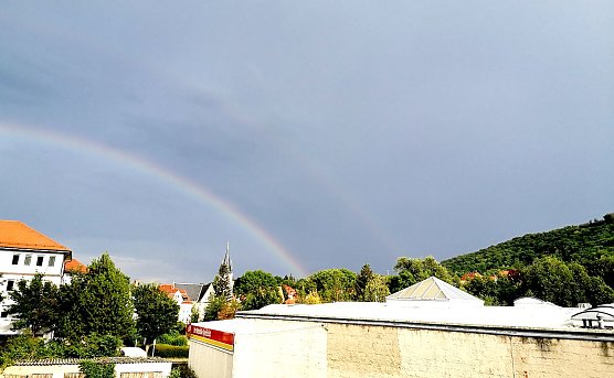 Doppelter Regenbogen in Sondershausen (Foto: T. Leipold aus Sondershausen)