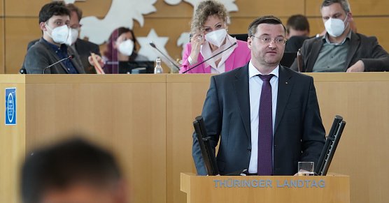 Stefan Schard (CDU) im Th&uuml;ringer Landtag (Foto: Pressestelle Stefan Schard (CDU))