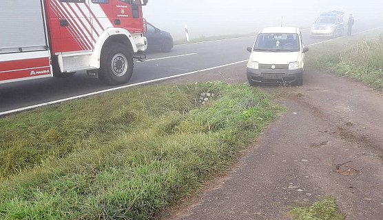 Unfall heute Morgen (Foto: SD/Feuerwehr Bad Frankenhausen)