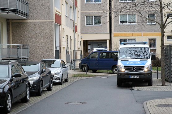 Durchsuchung in Sondershausen (Foto: S. Dietzel)