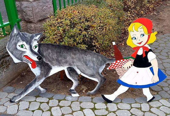 M&auml;rchenweg in der Kindervilla (Foto: Katrin Milde)