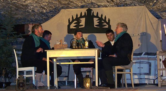 Mettenschicht in der Barbarossah&ouml;hle (Foto: Barbarossah&ouml;hle)