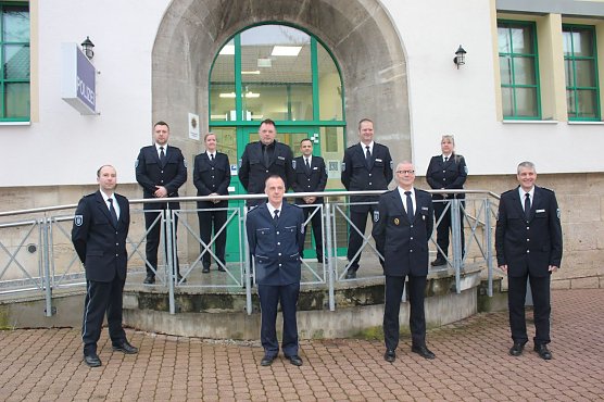 Kolleginnen und Kollegen der Polizeiinspektion Kyffh&auml;user (Foto: Polizeiinspektion Kyffh&auml;user-Appenroth)