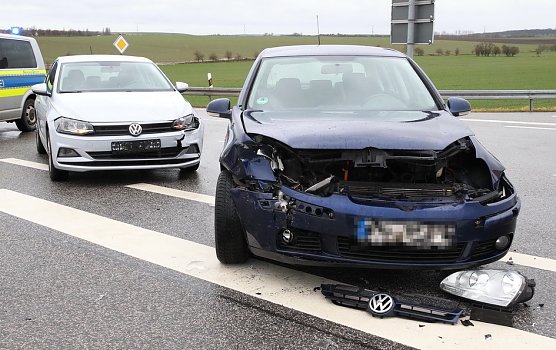 Wieder Unfall bei Thalebra (Foto: S.Dietzel) Wieder Unfall bei Thalebra (Foto: S.Dietzel)