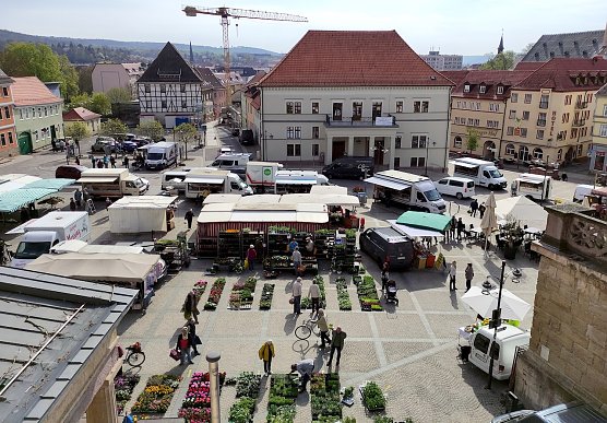 Sondershäuser Wochenmarkt (Foto: Stadtverwaltung Sondershausen) Sondershäuser Wochenmarkt (Foto: Stadtverwaltung Sondershausen)