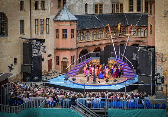 Die Drei Musketiere bei den Schlossfestspielen 2022 (Foto: Marco Kneise) Die Drei Musketiere bei den Schlossfestspielen 2022 (Foto: Marco Kneise)