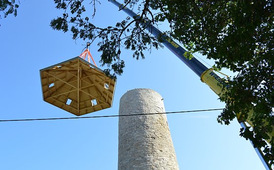 Burgturm in Straußberg bekommt neues Dach (Foto: Stadtverwaltung Sondershausen) Burgturm in Straußberg bekommt neues Dach (Foto: Stadtverwaltung Sondershausen)