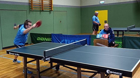 Rene Engel (li.) steuerte 2,5 Punkte zum Sieg bei (Foto: B.Bilke)