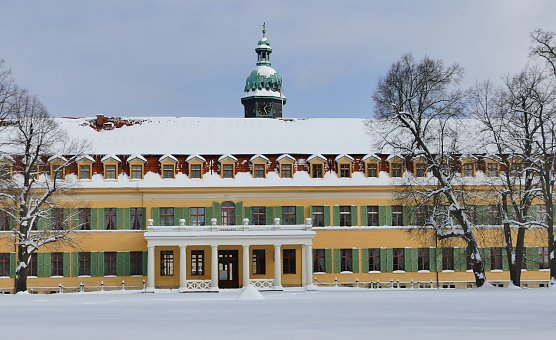 Sondersh&auml;user Schloss im Schnee (Foto: Stadtmarketing Sondershausen GmbH.  )