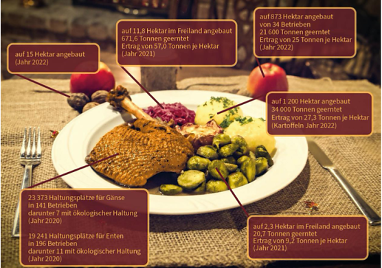 K&ouml;stlicher Festschmaus mit kurzer Anreise (Foto: Landesamt f&uuml;r Statistik)