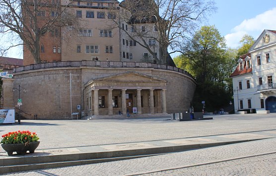 Marktplatz in  Sondershausen mit Blick auf das Schloss (Foto: Eva Maria Wiegand)