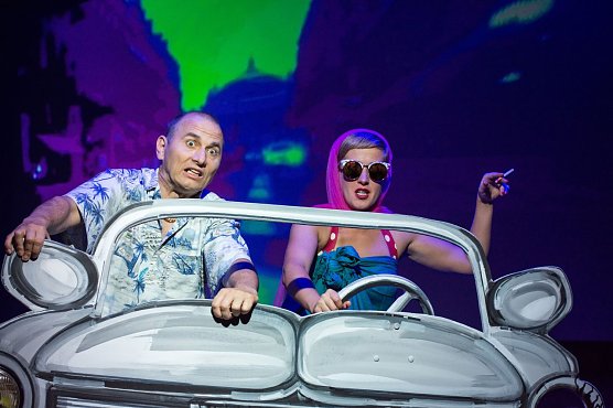 Das Theater Rudolstadt zeigt in Sondershausen die rasante Krimikom&ouml;die "Es war nicht die F&uuml;nfte sondern die Neunte" (Foto: Lisa Stern)