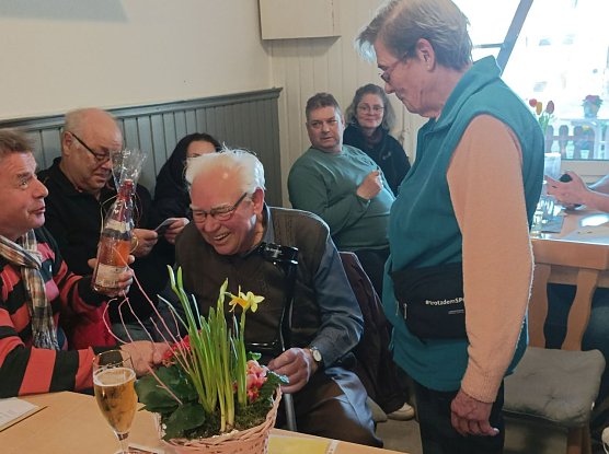 Siegfried Schiebel wurde nach 58 Jahren verabschiedet (Foto: Thomas Leipold) Siegfried Schiebel wurde nach 58 Jahren verabschiedet (Foto: Thomas Leipold)