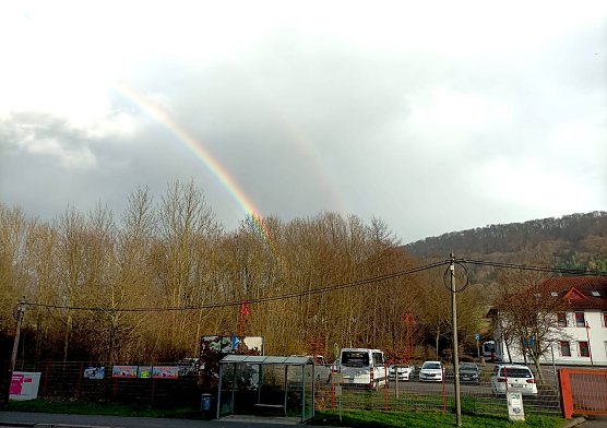 Doppelter Regenbogen &uuml;ber Sondershausen (Foto: T. Leipold)