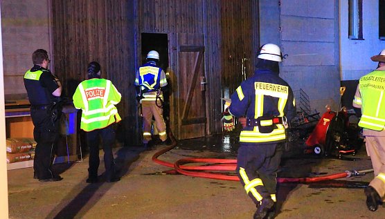 Lagerbrand in Sondershausen (Foto: S. Dietzel) Lagerbrand in Sondershausen (Foto: S. Dietzel)