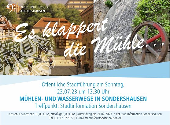 Stadtf&uuml;hrung "M&uuml;hlen und Wasserwege in Sondershausen2 (Foto: Stadtmarketing Sondershausen)