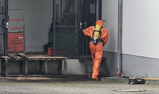 Arbeitsunfall heute Morgen (Foto: S.Dietzel) Arbeitsunfall heute Morgen (Foto: S.Dietzel)