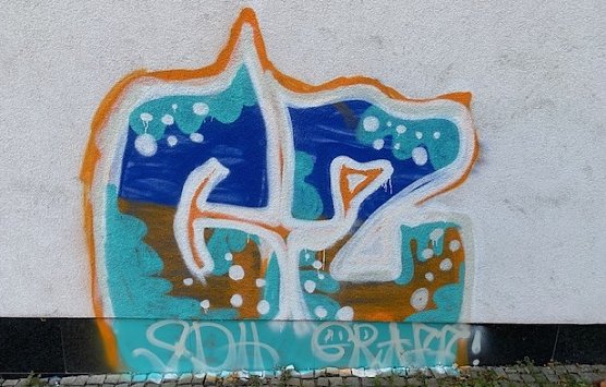 Schmierereien in Sondershausen (Foto: Polizei)