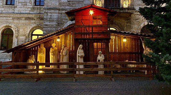 Weihnachtskrippe in Bad Langensalza 2022 (Foto: Eva Maria Wiegand)