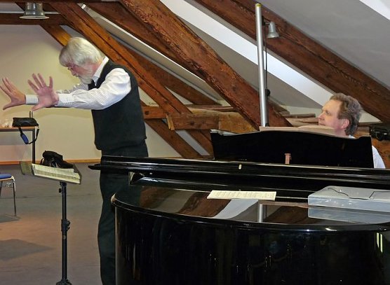 Chorprobe f&uuml;r Jubil&auml;um (Foto: Karl-Heinz Herrmann)