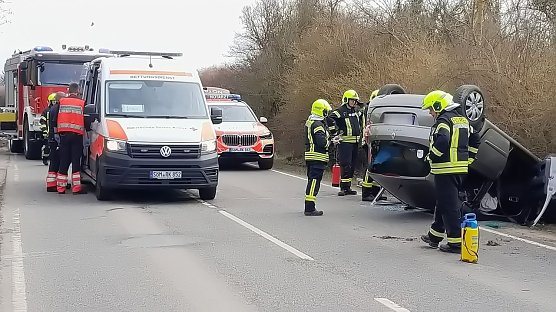 Unfall auf der B85 (Foto: Feuerwehr/Silvio Dietzel)