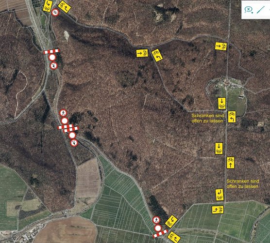 Radwegeumleitung (Foto: Janine Skara) Radwegeumleitung (Foto: Janine Skara)