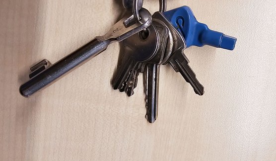 Gefundener Schlüsselbund (Foto: LPI) Gefundener Schlüsselbund (Foto: LPI)