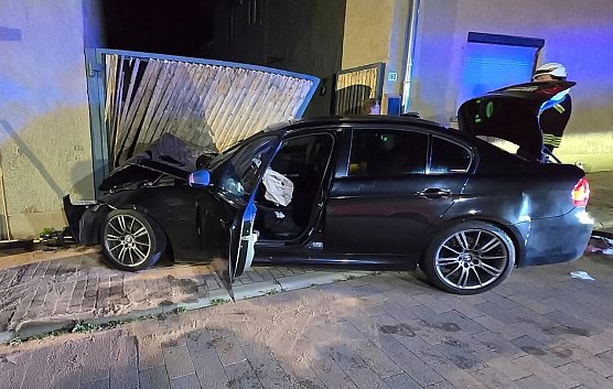 Flucht endete an der Hauswand (Foto: S. Dietzel) Flucht endete an der Hauswand (Foto: S. Dietzel)