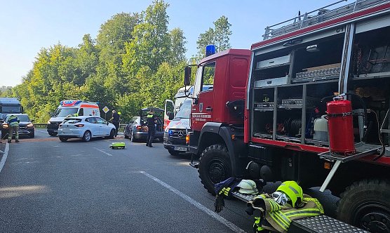 Unfall mit drei Verletzten (Foto: S.Dietzel)
