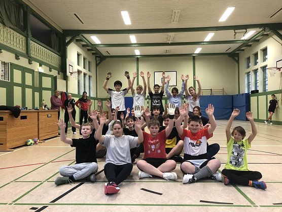 Den Pokal sicherte sich Klasse 9 (Foto: F&ouml;rderzentrum J.-H.-Pestalozzi Sondershausen)