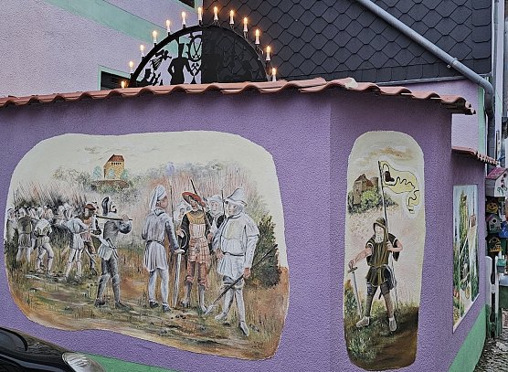 Wandbild Thomas M&uuml;ntzer in Bad Frankenhausen (Foto: Simone Klein)